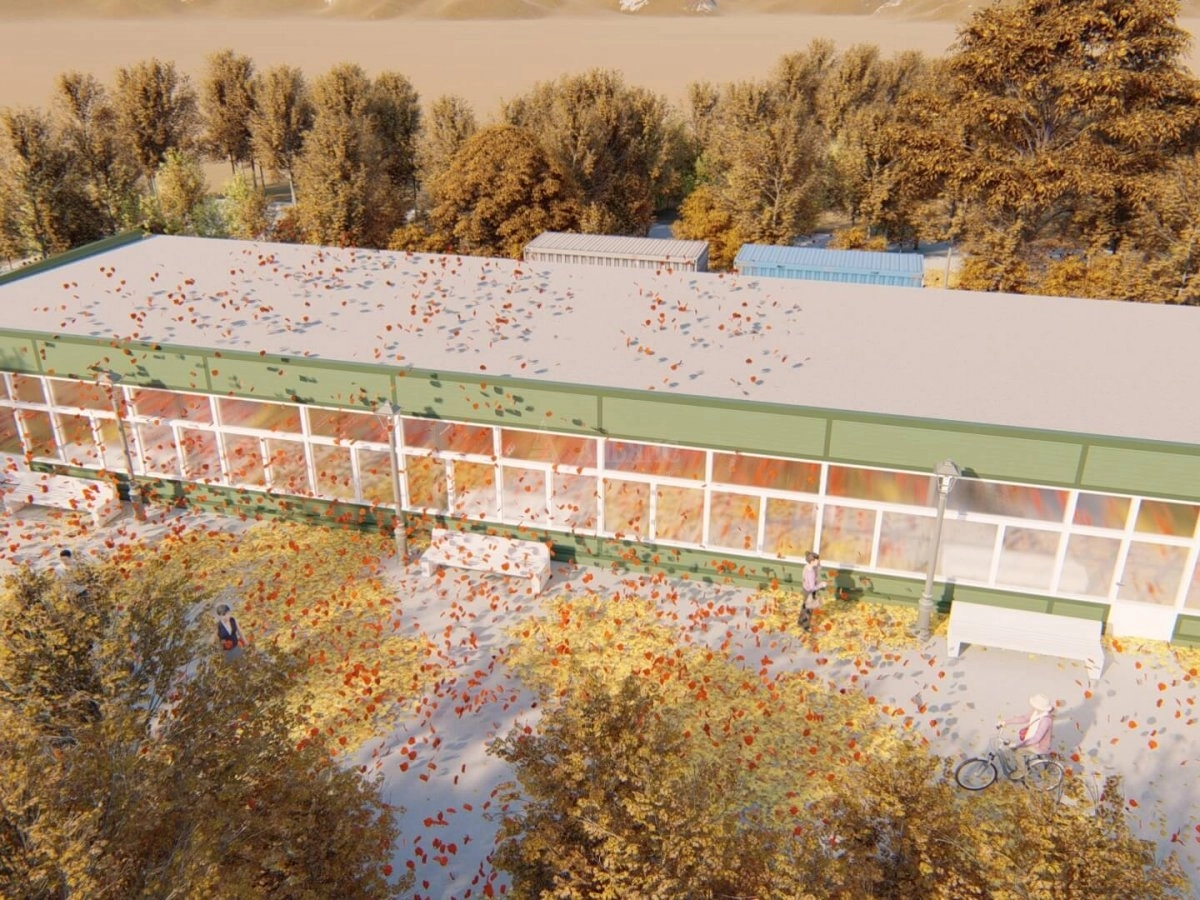 3D визуализация Проект павильона из сэндвич-панелей - фото 5