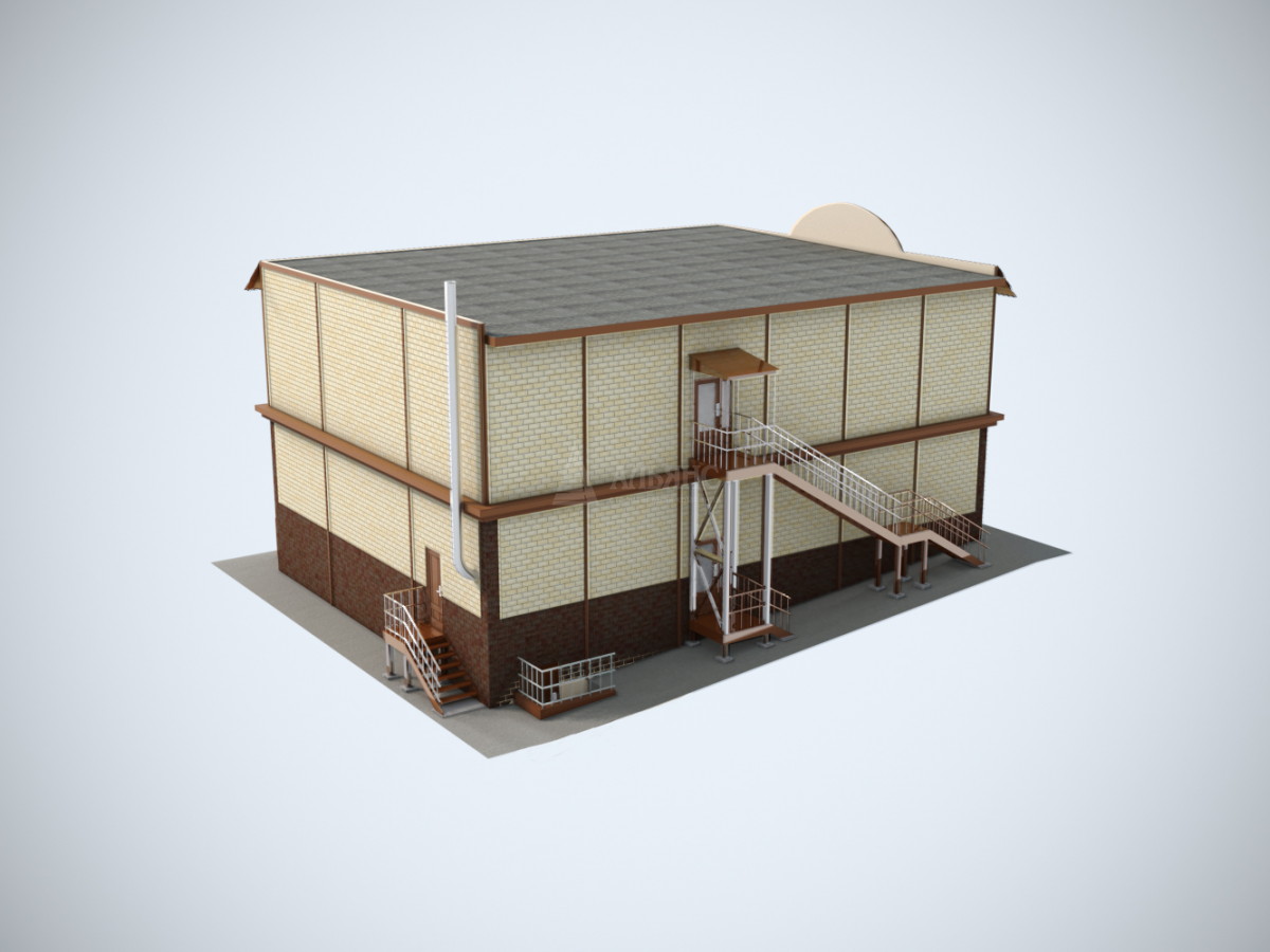 3D визуализация Магазин из сэндвич-панелей - фото 11