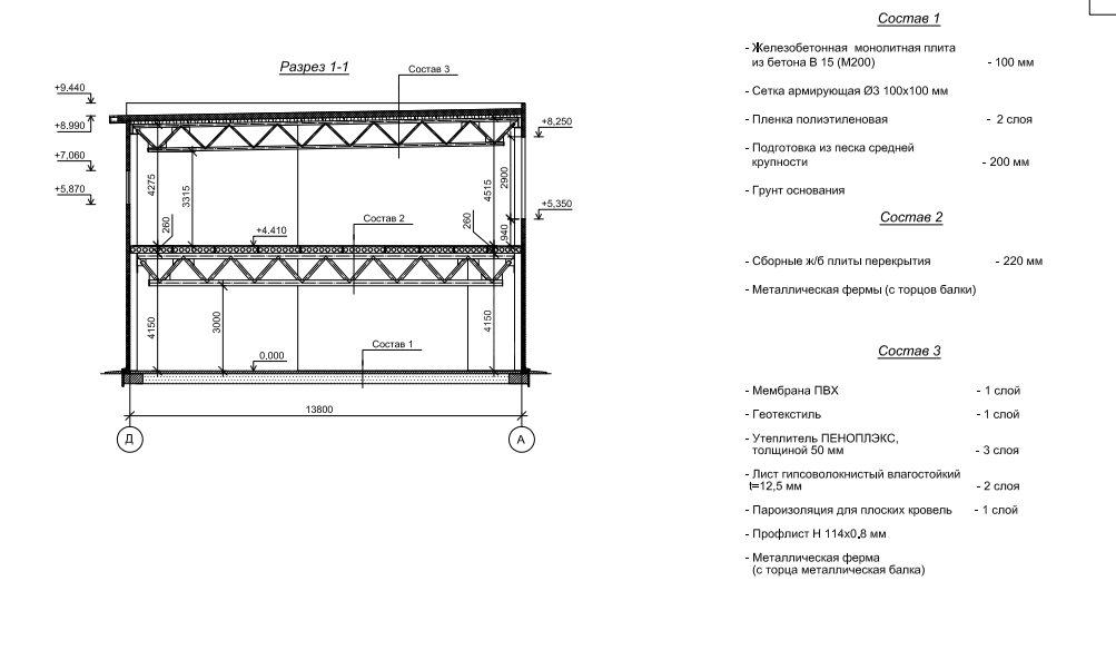 Планировка Проект двухэтажного магазина из сэндвич-панелей -  фото 2