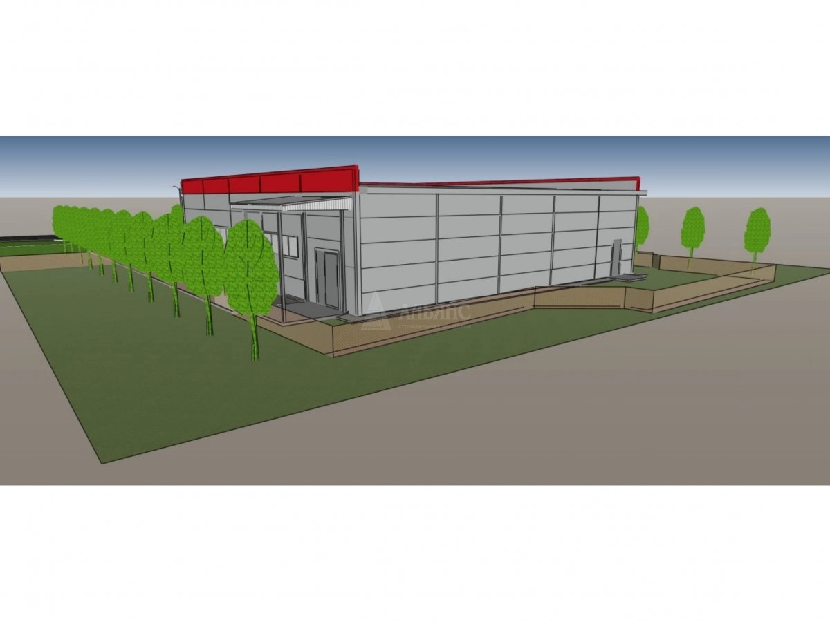 3D визуализация Магазин из сэндвич-панелей - фото 14